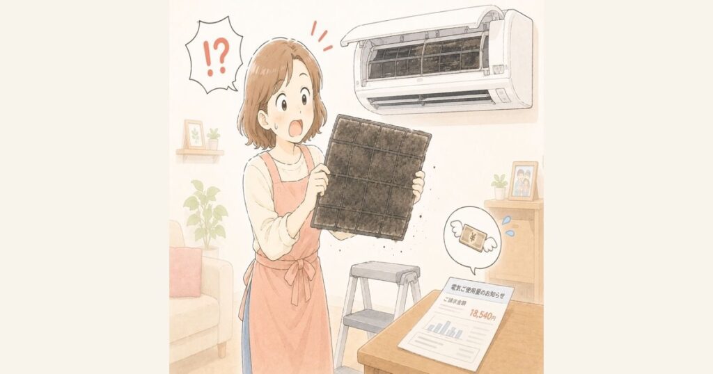 エアコンフィルターのお手入れと交換のサインを解説