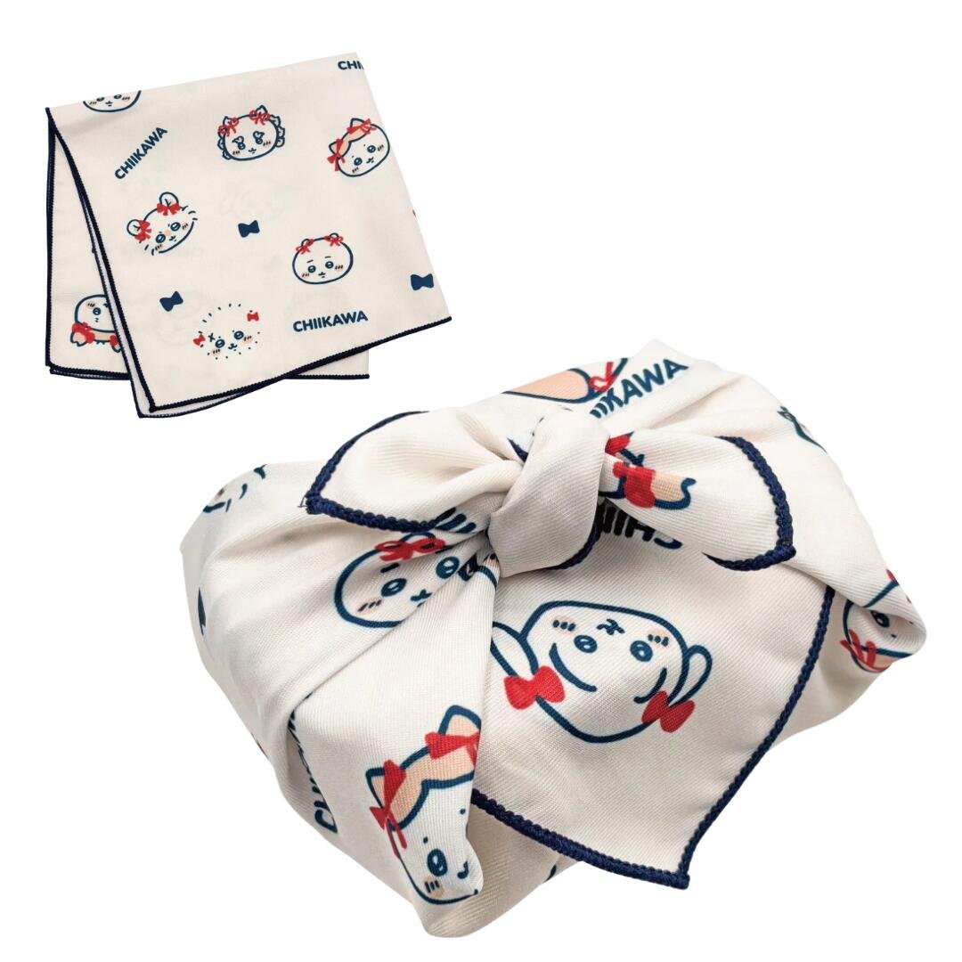 ちいかわ　ランチクロス　リボン　ちいかわ　ハチワレ　うさぎ　モモンガ　くりまんじゅう　シーサー　古本屋　弁当　保育園　遠足　幼稚園