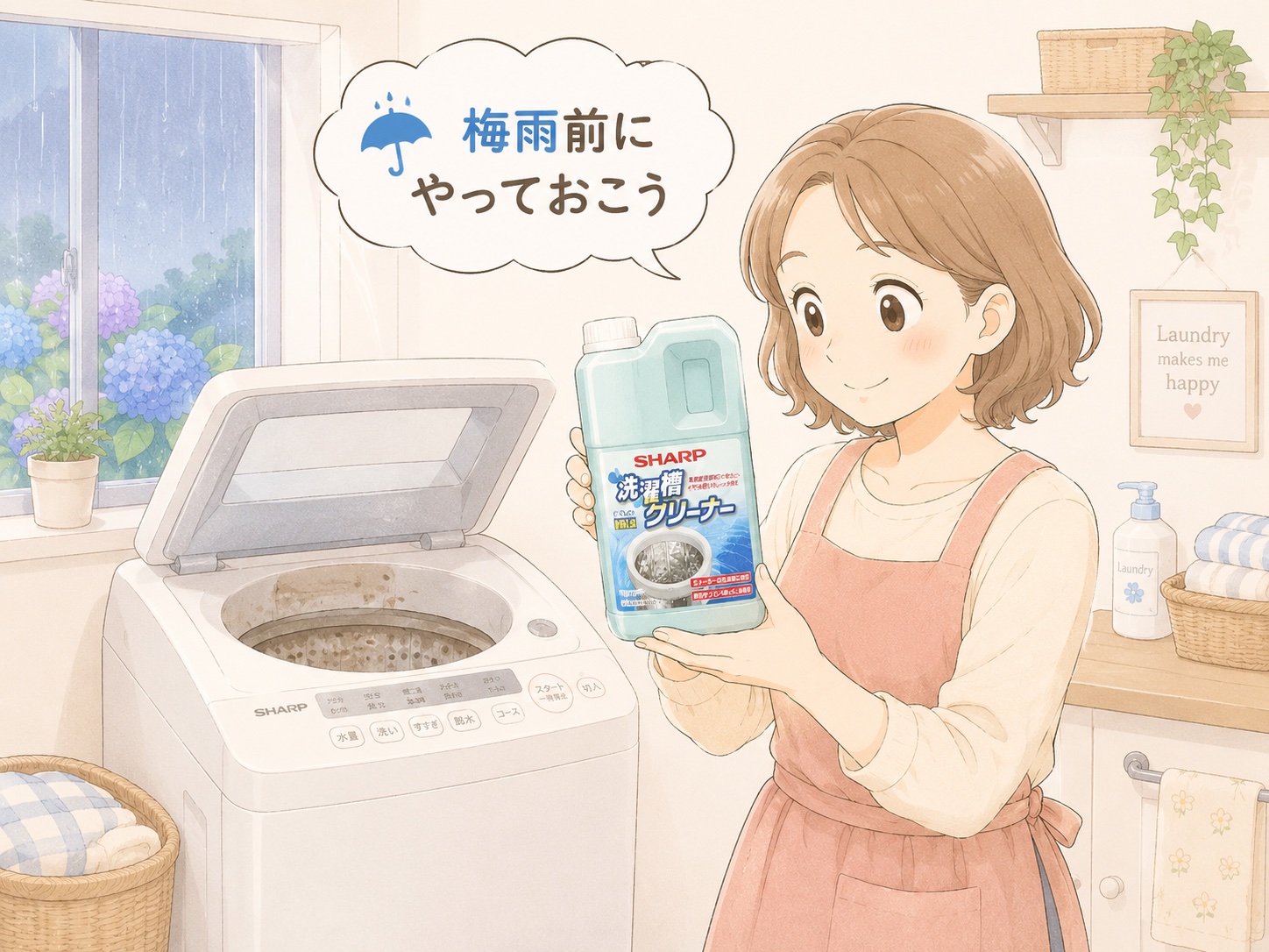 梅雨前にやっておきたい！洗濯機のカビ対策5つ