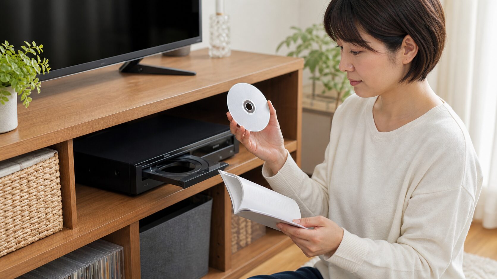 BDレンズクリーナー 使用前チェックの確認場面
