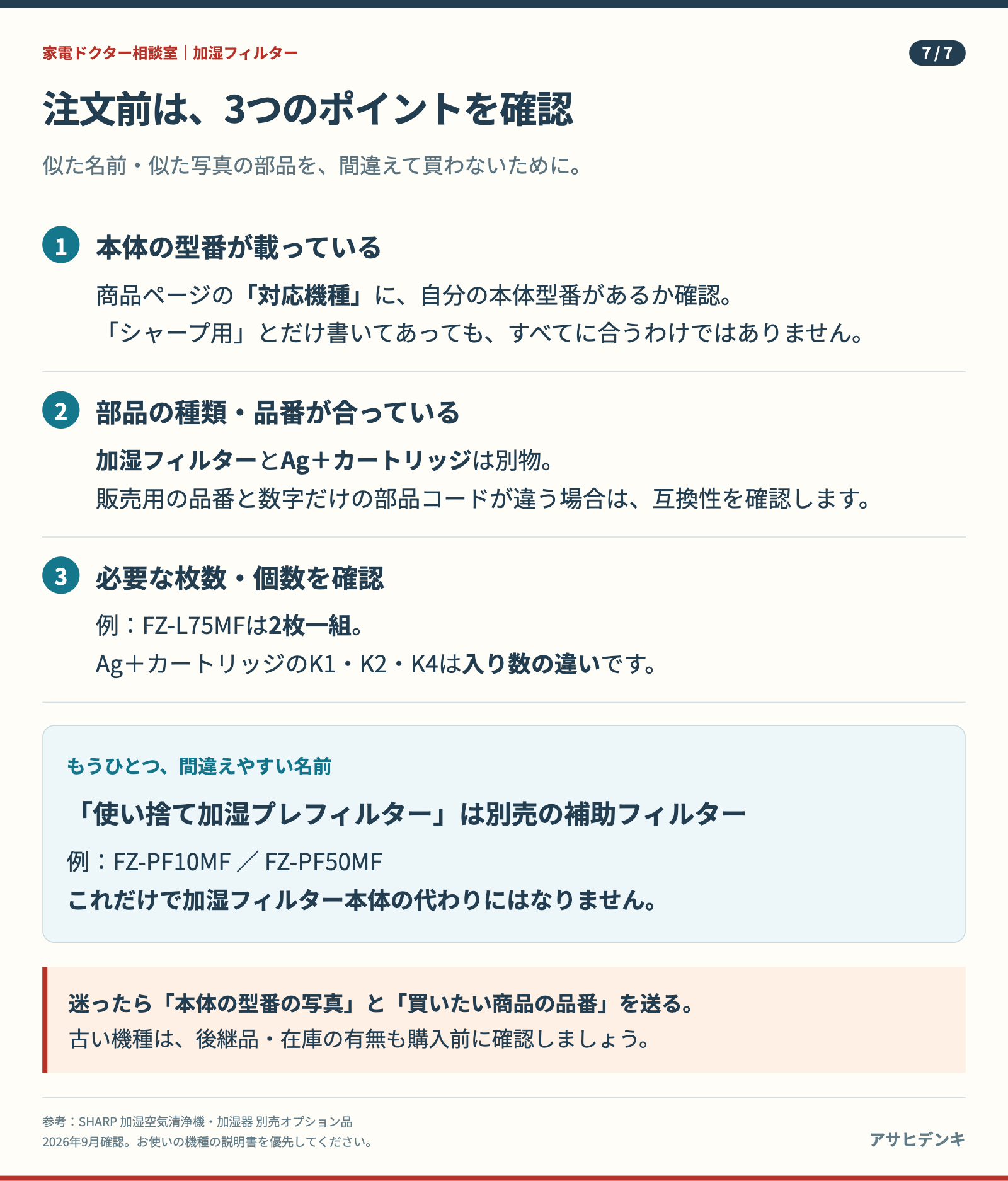 購入前の3つの確認